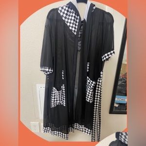 Checkered mesh coverup!